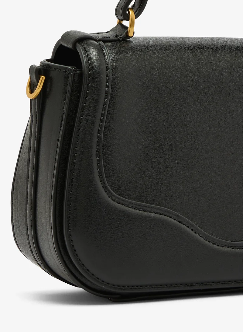 ELLA Black Classic Crossbody With Strap And Top Handle for Women | Best Price UAE